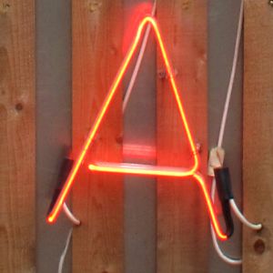 Neon Letter A